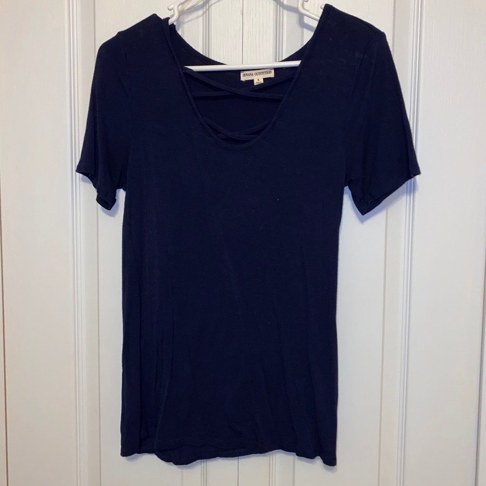 Navy blue T-shirt